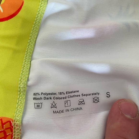 NWOT - Men’s Casual Swim Briefs with Drawstring (Pineapple Print / Multiple) - Picture 8 of 9